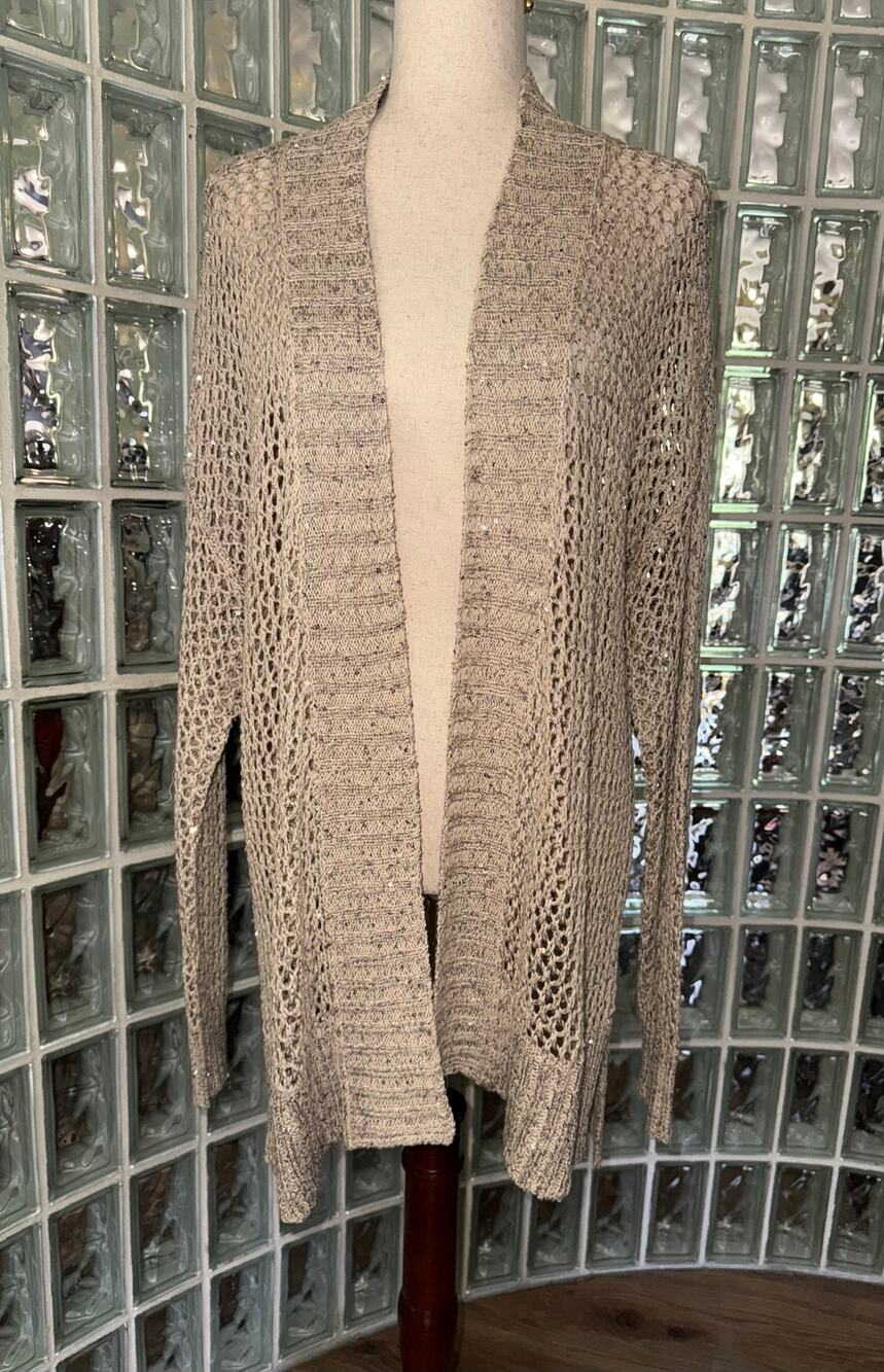 Jeans by Buffalo Fishnet cardigan with sequins - size XL